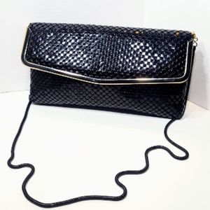 Vintage Black Metal Mesh Purse clutch